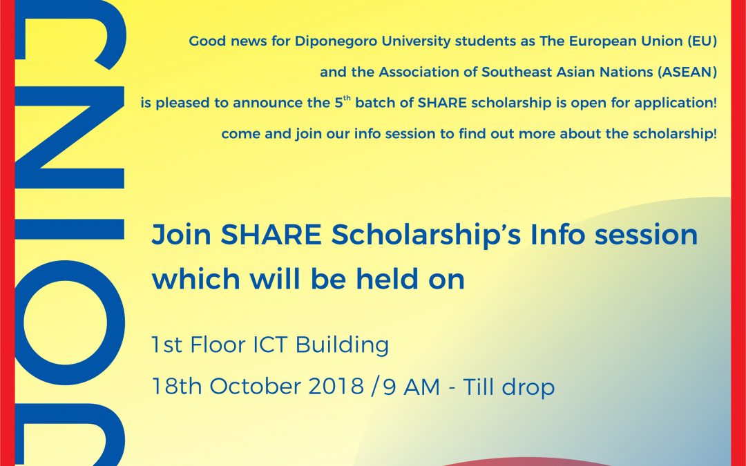 COME AND JOIN IN SHARE SCHOLARSHIP INFO SESSION!