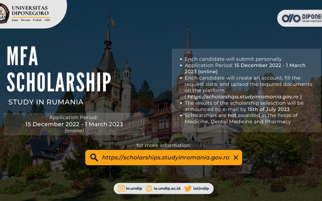 MFA Scholarship, Study in Rumania