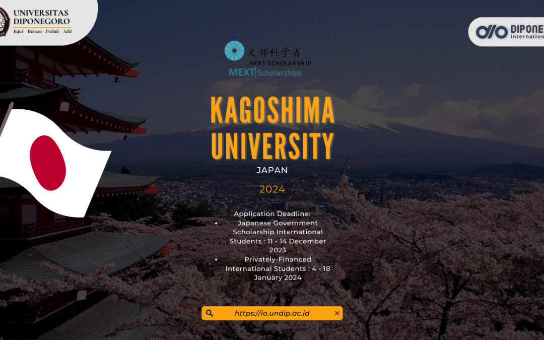 Japan’s MEXT Scholarship AY 2024/2025 in Kagoshima University